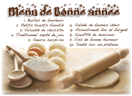 Bonne année 2016 de Recettes gourmandes