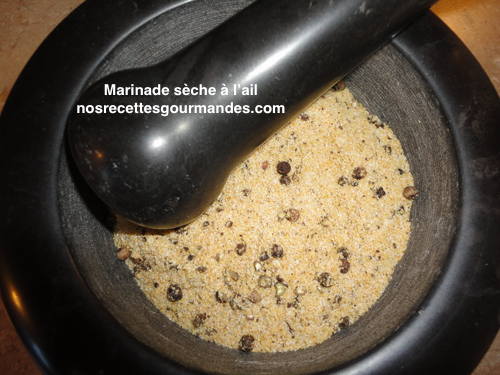 Marinade sèche à l'ail