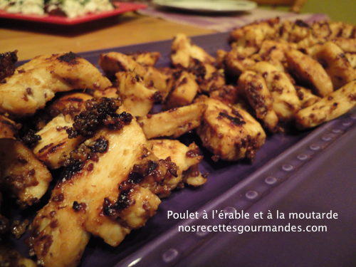 Poulet à l'érable et à la moutarde