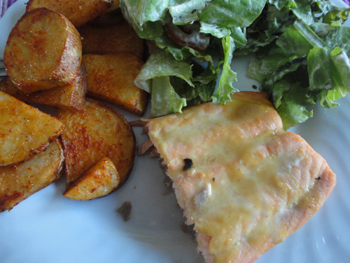 Saumon à l'érable et moutarde