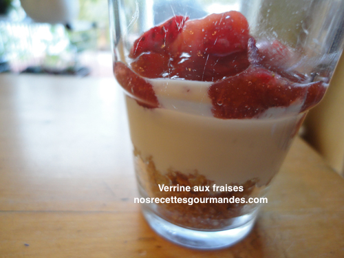 Verrine aux fraises
